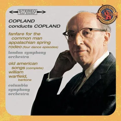 Copland Conducts Copland album cover by Aaron Copland